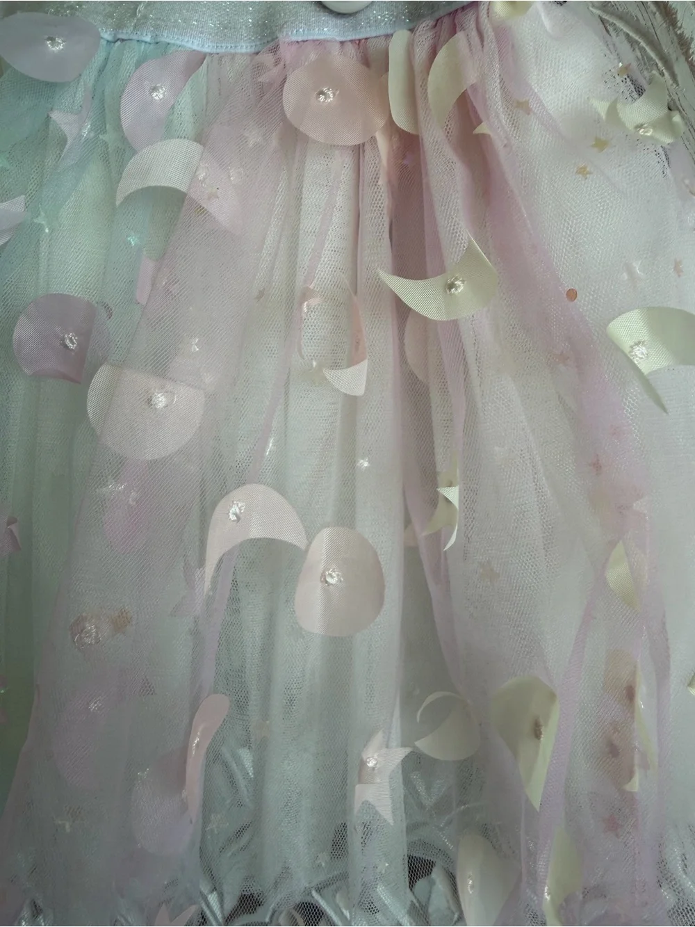 Doe a Deer Moon & Star embellished tutu, size 4T